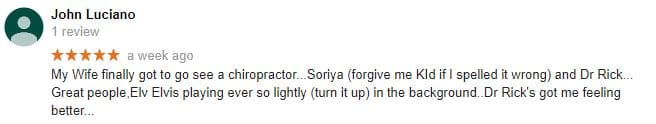 Galla Chiropractic Group Patient Testimonial